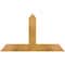 Ekena Millwork Portland Rough Sawn Timber Gable Bracket, Western Red Cedar, 36"W x 21"H x 2"D x 4"F, 14/12 Pitch GBW036X21X0204POR00RWR - alternate 1